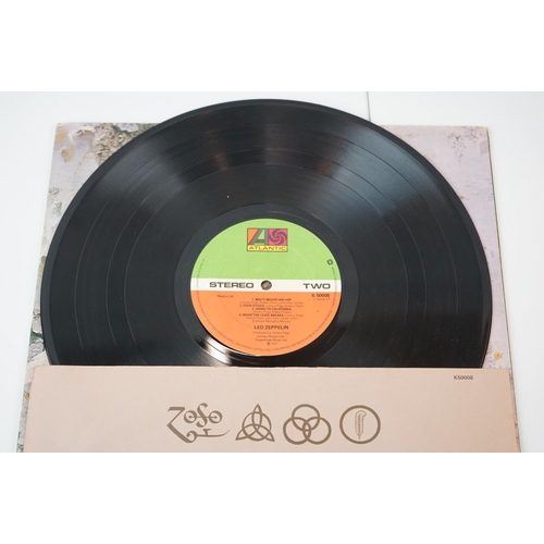 190 - Vinyl - Led Zeppelin Four Symbols x 2 including early plum/orange Atlantic label (2401012) with four... 