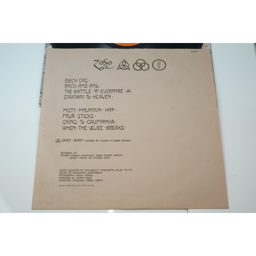 190 - Vinyl - Led Zeppelin Four Symbols x 2 including early plum/orange Atlantic label (2401012) with four... 