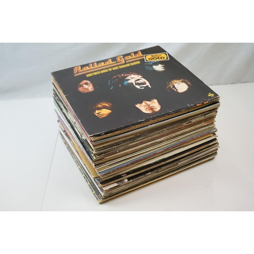 195 - Vinyl - Rock & Pop collection of around 50 LP's to include The Rolling Stones, Queen, Nils Lofgren, ... 