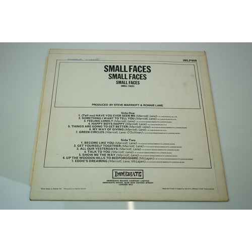 261 - Vinyl - Small Faces self titled LP on Immediate 008, vinyl gd with many marks and scratches, spine w... 