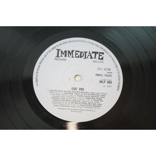 261 - Vinyl - Small Faces self titled LP on Immediate 008, vinyl gd with many marks and scratches, spine w... 