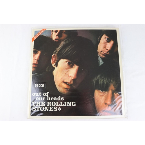 265 - Vinyl - 7 The Rolling Stones LPs to include Out of Our Heads (remastered), Let It Bleed (mono LK5025... 