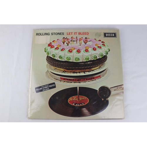 265 - Vinyl - 7 The Rolling Stones LPs to include Out of Our Heads (remastered), Let It Bleed (mono LK5025... 