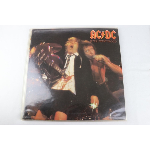 269 - Vinyl - 7 AC/DC LPs to include If You Want Blood, High Voltage , Back In Black, Highway To Hell, Fli... 