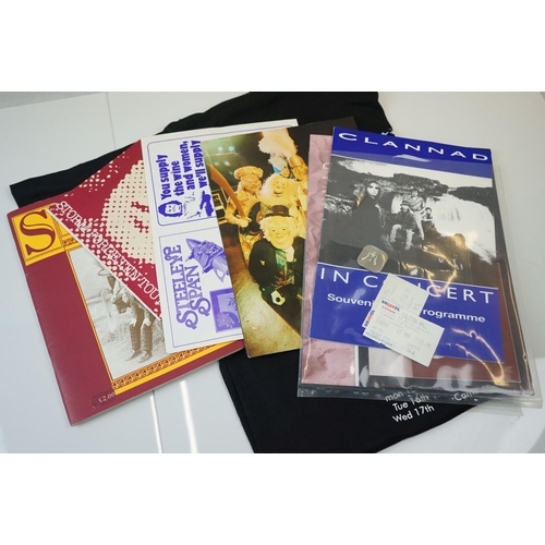 282 - Music Collectables - Three Steeleye Span tour programmes and 2 x Canned, all with tickets and badges... 