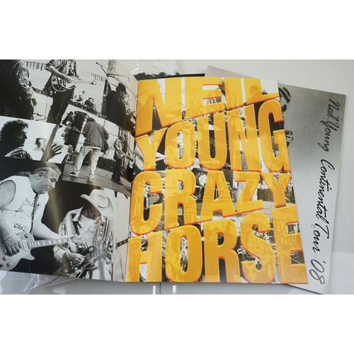 283 - Music Collectables - Three Neil Young concert programmes with tickets (NEC 24th Sept 1982, NEC EuroT... 