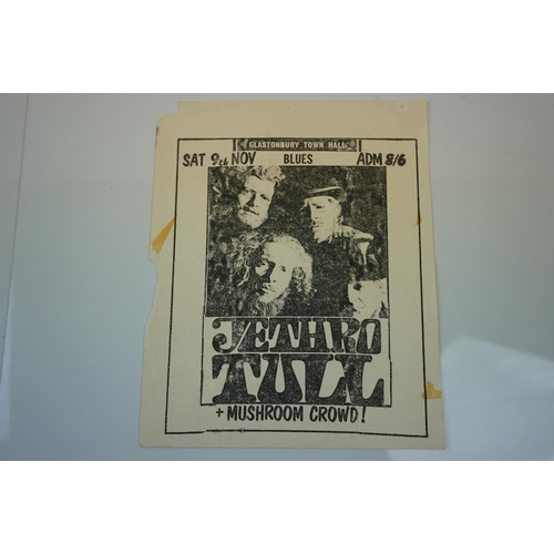 294 - Music Posters - Three original Glastonbury Town Hall flyers featuring Fleetwood Mac & The Loot, Tyra... 