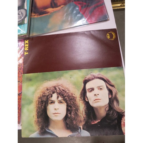 447 - Vinyl - 10 LPs to include T Rex self titled Hifly2, EMI Introduce the New Bronze Age, Super Groups, ... 