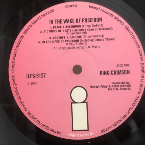 468 - Vinyl - King Crimson In The Wake Of Poseidon (ILPS 9127)  first press with textured gatefold sleeve,... 