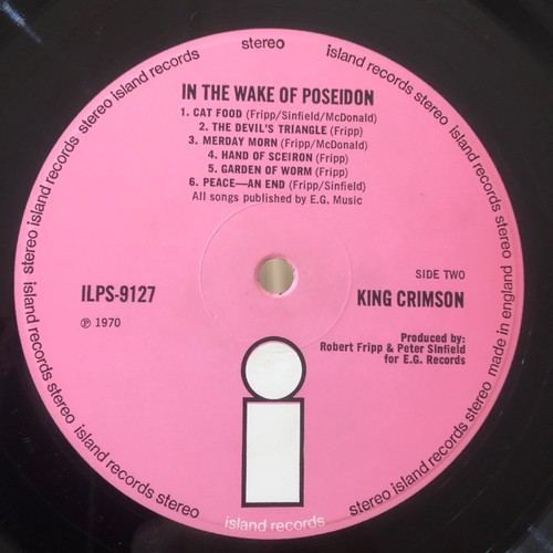 468 - Vinyl - King Crimson In The Wake Of Poseidon (ILPS 9127)  first press with textured gatefold sleeve,... 