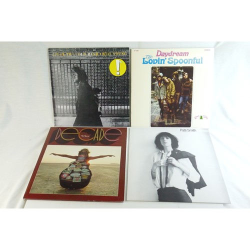 99 - Vinyl - Rock, Pop, Folk collection of approx 60 LP's to include REM, Bob Dylan, The Stranglers, Lou ... 