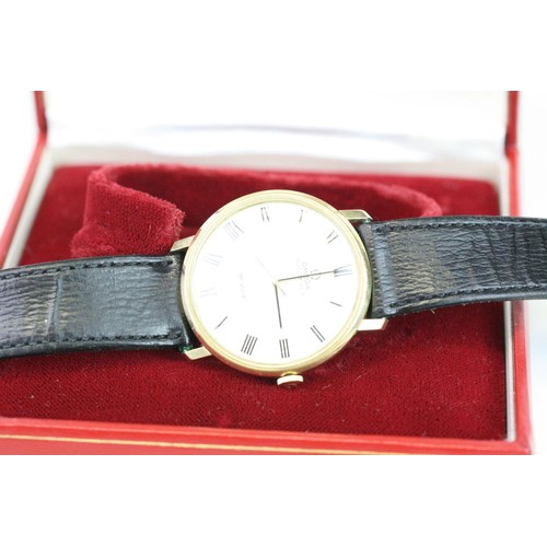 296A - A gentleman's Omega De Ville automatic wristwatch with gold plated case, Omega logo to crown.  Repla... 