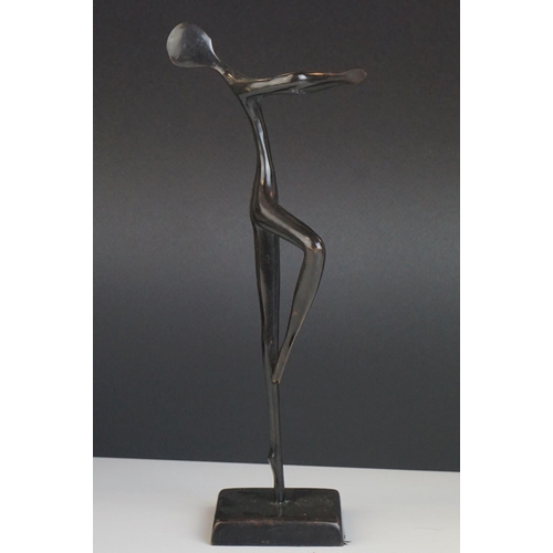 103 - Bronze Figurine of a Nude in a stylised pose