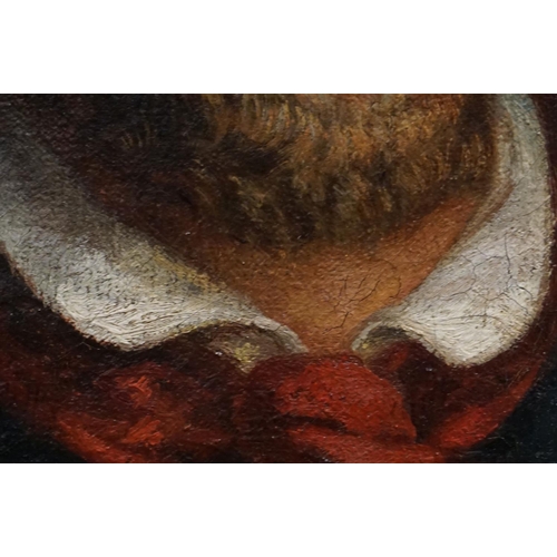 107 - An early 20th century oil on canvas portrait of a bearded man. 33 x 29