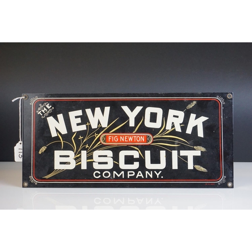 113 - NewYork Fig Newton Biscuit Company sign.
