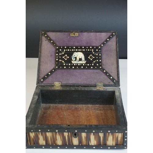 132 - Porcupine Quill Jewellery Box