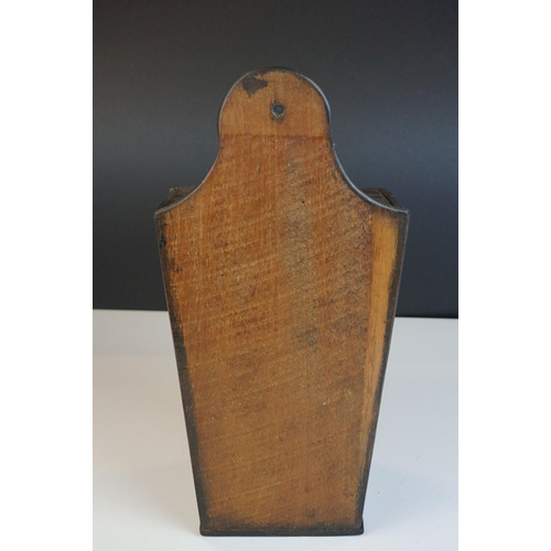 137 - 19th century Wall Hanging Candle Box