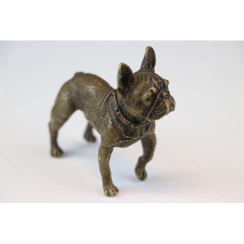 168 - Abronze /brass figure of a French Bulldog