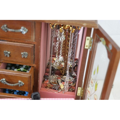 250 - A collection of mainly contemporary costume jewellery contained within three boxes.