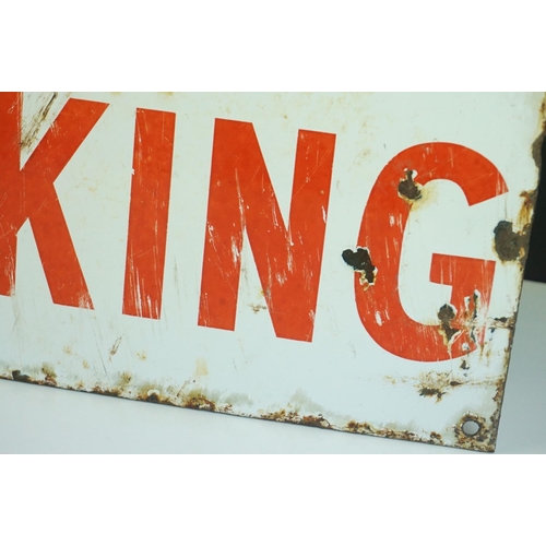 30 - Enamel ' No Smoking ' Sign, 25.5cms x 41cms