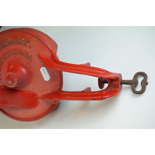 31 - Three Vintage Household Implements including a Spong's Red Seal Polisher, Alexanderwerk Slicer and a... 