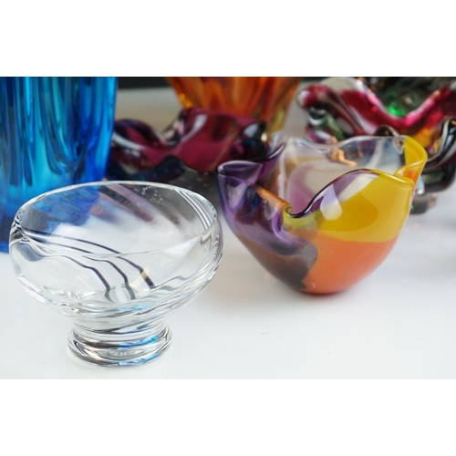 35 - Collection of Glassware including Caithness and Studio together with Four Studio Glass Bowls