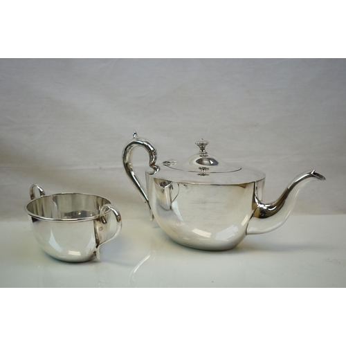 358 - A quantity of silverplate to include tea set and cutlery.