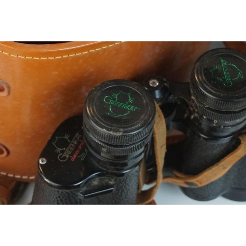 478 - Set of 19th century J H Steward Field Glasses in partial case, Set of Cased Greenket Binoculars, Cas... 