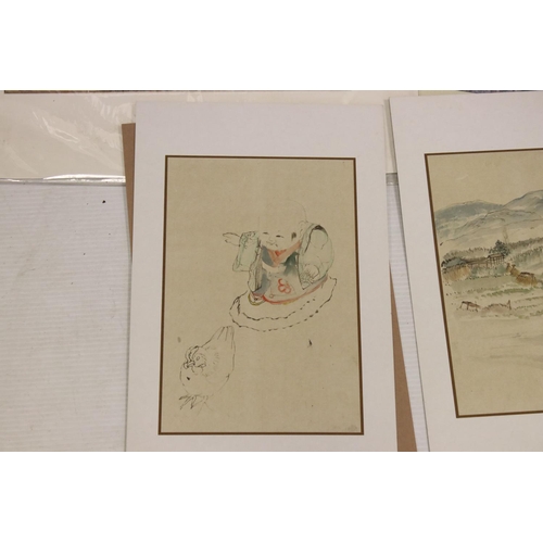 482 - Quantity of Japanese block prints to include Samurai Warrior,  Watercolours and other oriental print... 