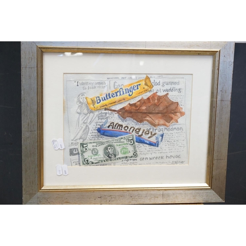 489 - Ian Dunlop Watercolour Wash of a Satirical Still Life together with Sheila Oliner Aquatint ' The Wom... 