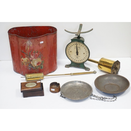 73 - Mixed Lot including Teak Ashtray from H.M.S Queen Elizabeth, Oriental Hardwood Box with Jade panel, ... 