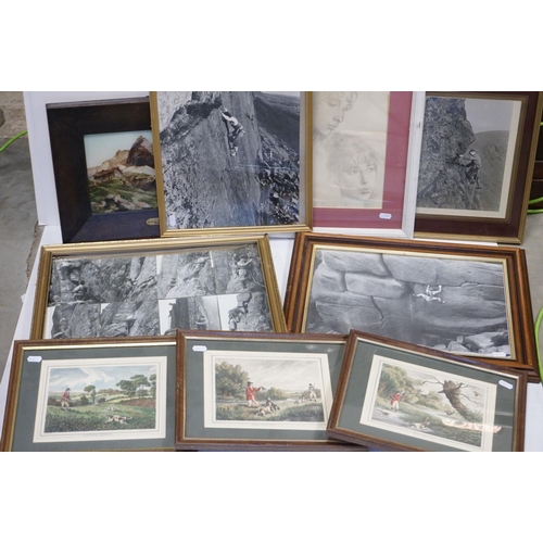 75 - Collection of Pictures including Four Framed and Glazed Black and White Photographs / Photographic P... 