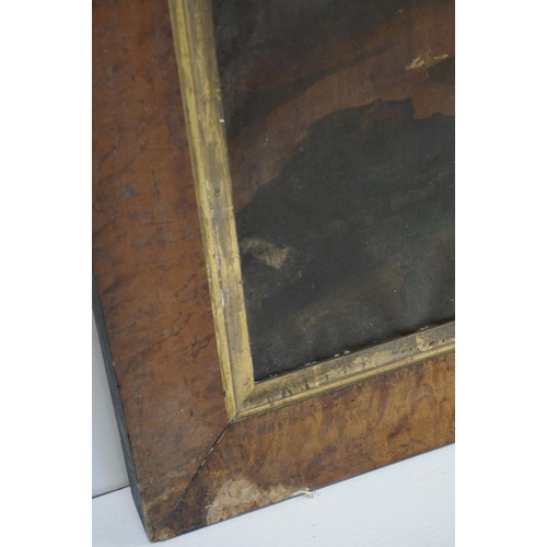 91a - 19th century Maple Framed Oleograph Pictures of the Crucifixion of Christ, 49cms x 69cms