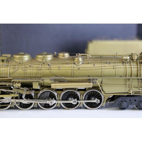 10 - Boxed Hallmark HO gauge ATSF Santa Fe 5000 Series Madam Queen 2-10-4 brass locomotive & tender made ... 