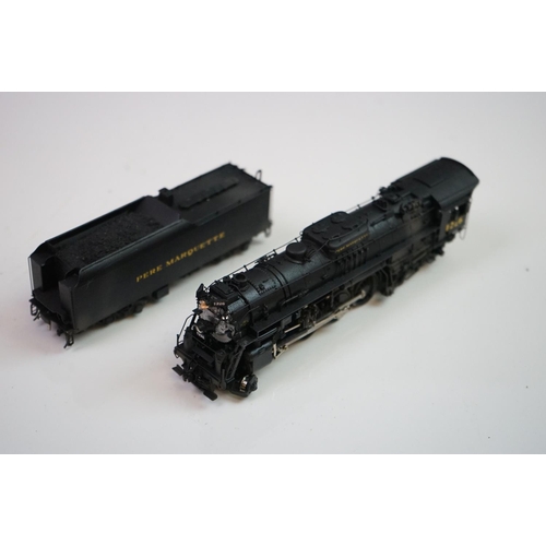 100 - Boxed Overland Models Inc HO gauge OMI-1449 Nickel Plate Road S-2 2-8-4 Pere Marquette 1226 brass lo... 