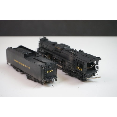 100 - Boxed Overland Models Inc HO gauge OMI-1449 Nickel Plate Road S-2 2-8-4 Pere Marquette 1226 brass lo... 