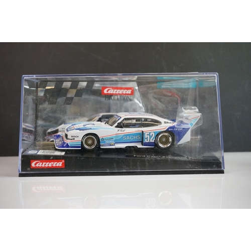 1002 - Five cased / boxed Carrera Evolution slot cars to include Dodge Charger 500 No 41 Riverside 1969, Do... 