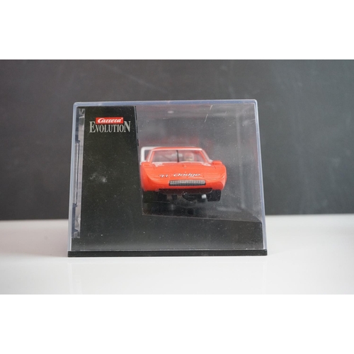 1002 - Five cased / boxed Carrera Evolution slot cars to include Dodge Charger 500 No 41 Riverside 1969, Do... 