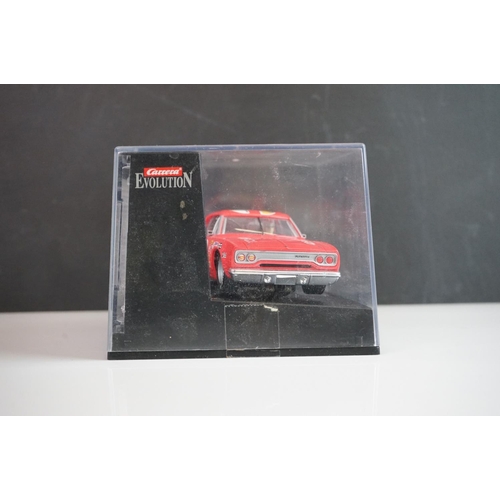 1002 - Five cased / boxed Carrera Evolution slot cars to include Dodge Charger 500 No 41 Riverside 1969, Do... 