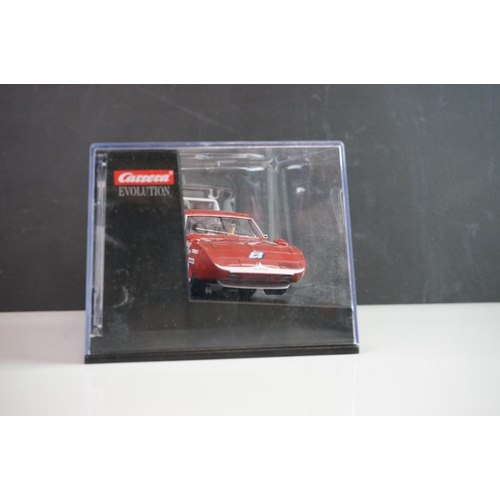 1002 - Five cased / boxed Carrera Evolution slot cars to include Dodge Charger 500 No 41 Riverside 1969, Do... 