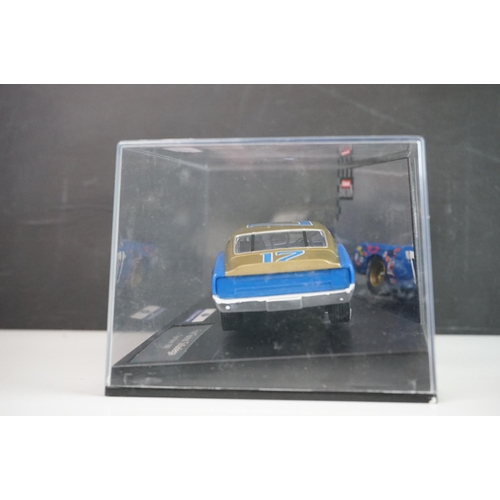 1003 - Five cased / boxed Carrera Evolution slot cars to include Ford Torino Talladega No 98 '69, Audi R18 ... 