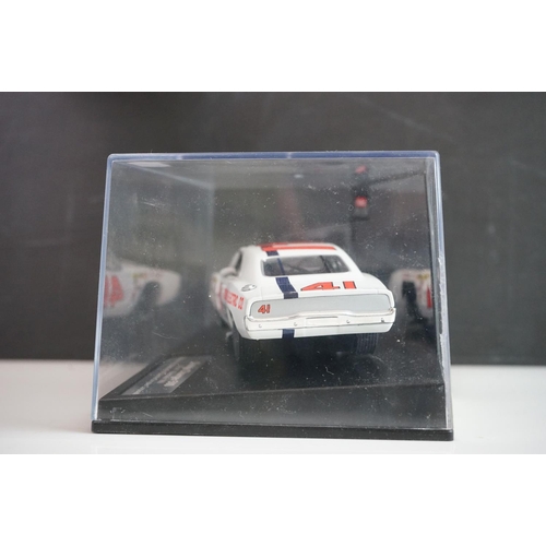 1003 - Five cased / boxed Carrera Evolution slot cars to include Ford Torino Talladega No 98 '69, Audi R18 ... 