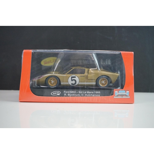 1006 - Six boxed & sealed Slot it slot cars to include CA19b Toyota 88C, CA33a Race of a Thousand Years, Ja... 