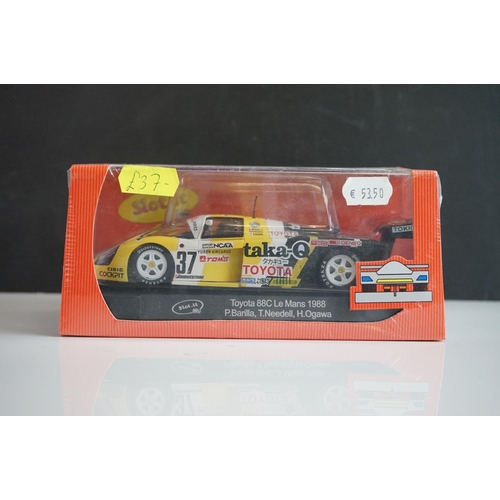 1006 - Six boxed & sealed Slot it slot cars to include CA19b Toyota 88C, CA33a Race of a Thousand Years, Ja... 