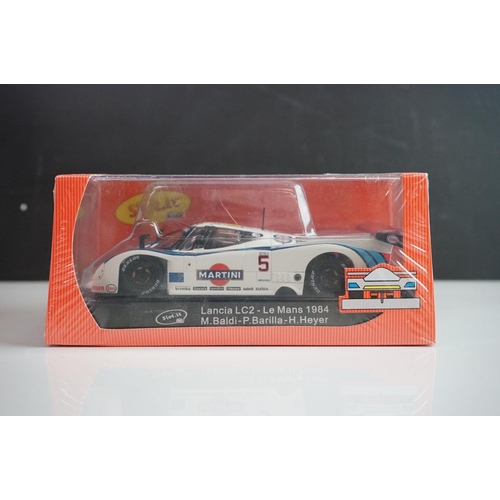 1007 - Six boxed/cased & sealed Slot it slot cars to include CA25a 96 IMSA n 5 Daytona 3 Hours 1986, CA31b ... 