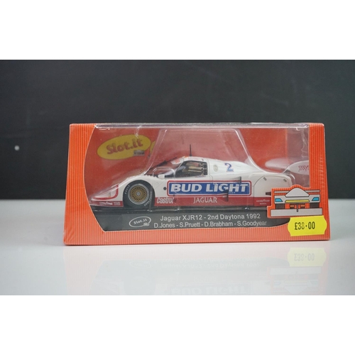 1007 - Six boxed/cased & sealed Slot it slot cars to include CA25a 96 IMSA n 5 Daytona 3 Hours 1986, CA31b ... 