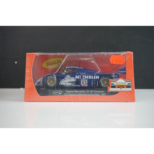 1008 - Sixed cased/boxed & sealed Slot it slot cars to include CA06e Sauber Mercedes C9, CA06f Sauber Merce... 