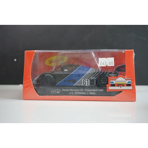 1008 - Sixed cased/boxed & sealed Slot it slot cars to include CA06e Sauber Mercedes C9, CA06f Sauber Merce... 