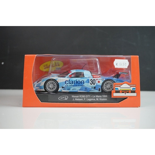 1011 - Sixed cased/boxed Slot it slot cars to include Audi R8C 1999 Le Mans SICA01e, Mercedes Sauber C9-Le ... 