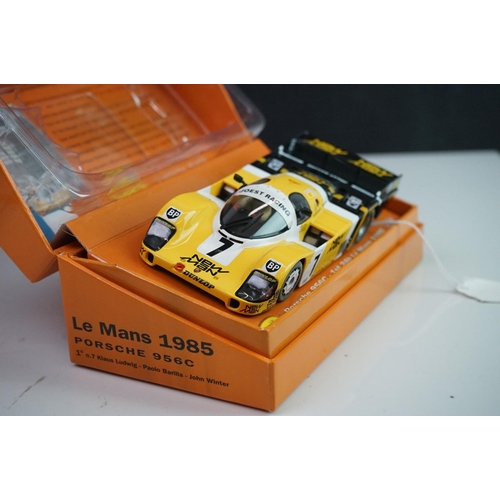 1012 - Four boxed Slot it Le Mans Winners Collection slot cars to include CW04 Porsche 962C LM1986, Porsche... 